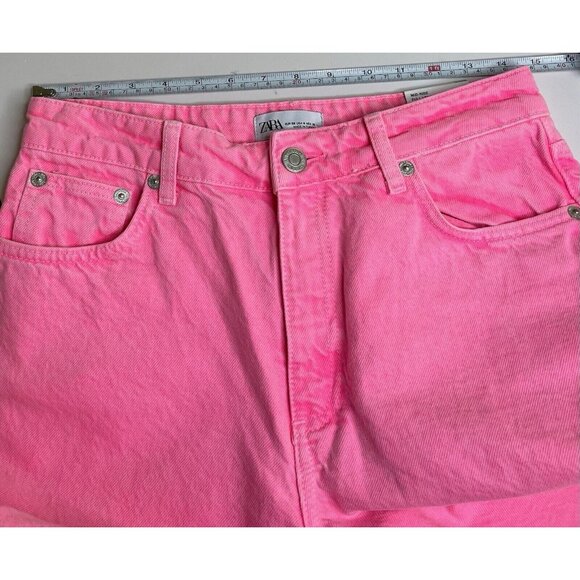 ZARA Wide Leg Boogie Jeans High Waist Full Length 26 4 NWT - Picture 9 of 9